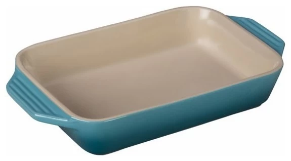 Le Creuset 1 4/5-Quart, (10 1/2"x7") Rectangular Dish, Caribbean 1 Le Creuset 1 4/5-Quart, (10 1/2"x7") Rectangular Dish, Caribbean