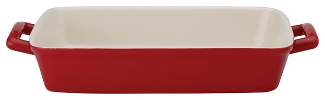 Mrs. Anderson's Baking Rose Ceramic 9 X 13 Inch Lasagna Pan 1 Mrs. Anderson's Baking Rose Ceramic 9 X 13 Inch Lasagna Pan