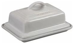 Le Creuset 6 3/4"x5" Heritage Butter Dish, White