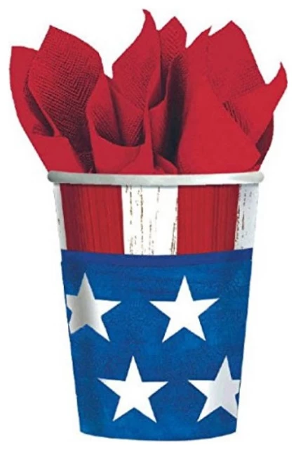 AMSCAN American Party Cups, 9 Oz., 25 Ct. 1 AMSCAN American Party Cups, 9 Oz., 25 Ct.