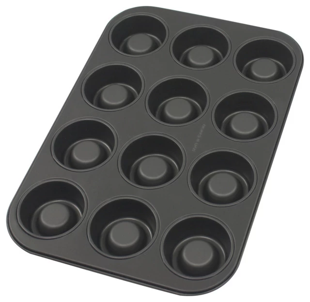 Zenker Aluminum Nonstick 12 Hole Shortcake Pan 1 Zenker Aluminum Nonstick 12 Hole Shortcake Pan